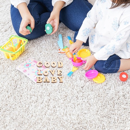 100 Pcs Log Letter Buckle Small Wooden Alphabets Letters for Crafting Baby Dad - Picture 10 of 11