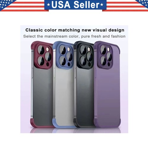 Neuf étui de protection bord en TPU souple pour iPhone 15 14 13 12 11 Pro Max X - Photo 334 sur 458