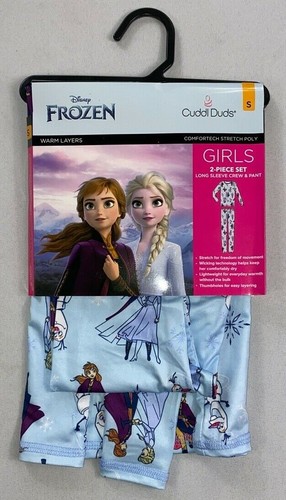 Girl's Youth Cuddl Duds Warm Layers Comfortech Stretch Shirt & Pants 2 Piece Set - Picture 8 of 8
