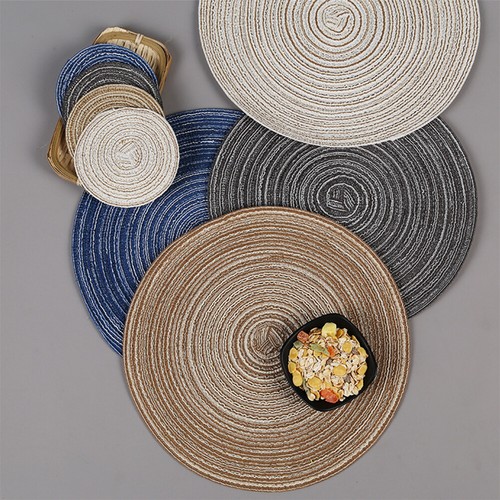 Heat-resistant tea cup mat, circular dining plate and bowl mat RXX - Picture 2 of 12