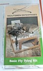 Troutsmen Enterprises Starter Fly Tying Kit Fishing Lot Tools Materials Supplies