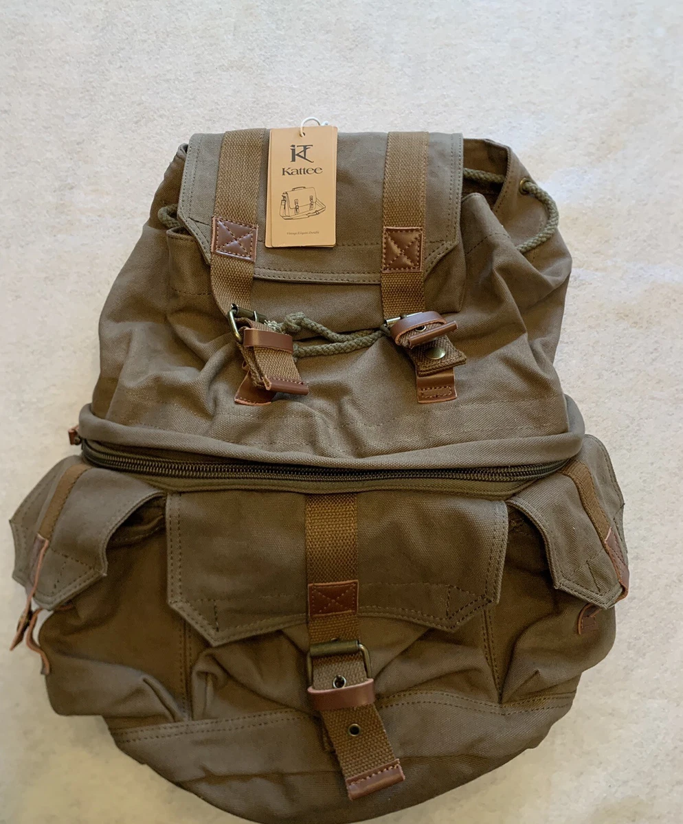 Kattee canvas clearance backpack