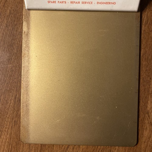 Vintage Advertising Hart Pump Inc. Metal Clipboard Newington Connecticut CT A4 - Picture 4 of 12