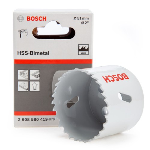 Bosch 51mm HSS Bi Metal Hole Saw For Wood Metal And Plastics etc 2608580419 - 第 3/4 張圖片