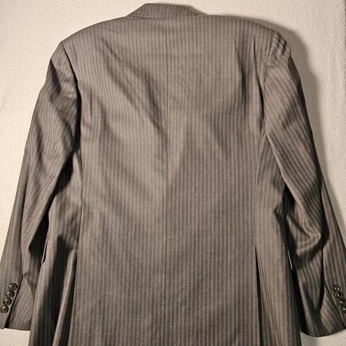 Pal Zileri Blazer 50R Gray Stripe Full Canvas Dual Vent - Picture 10 of 12