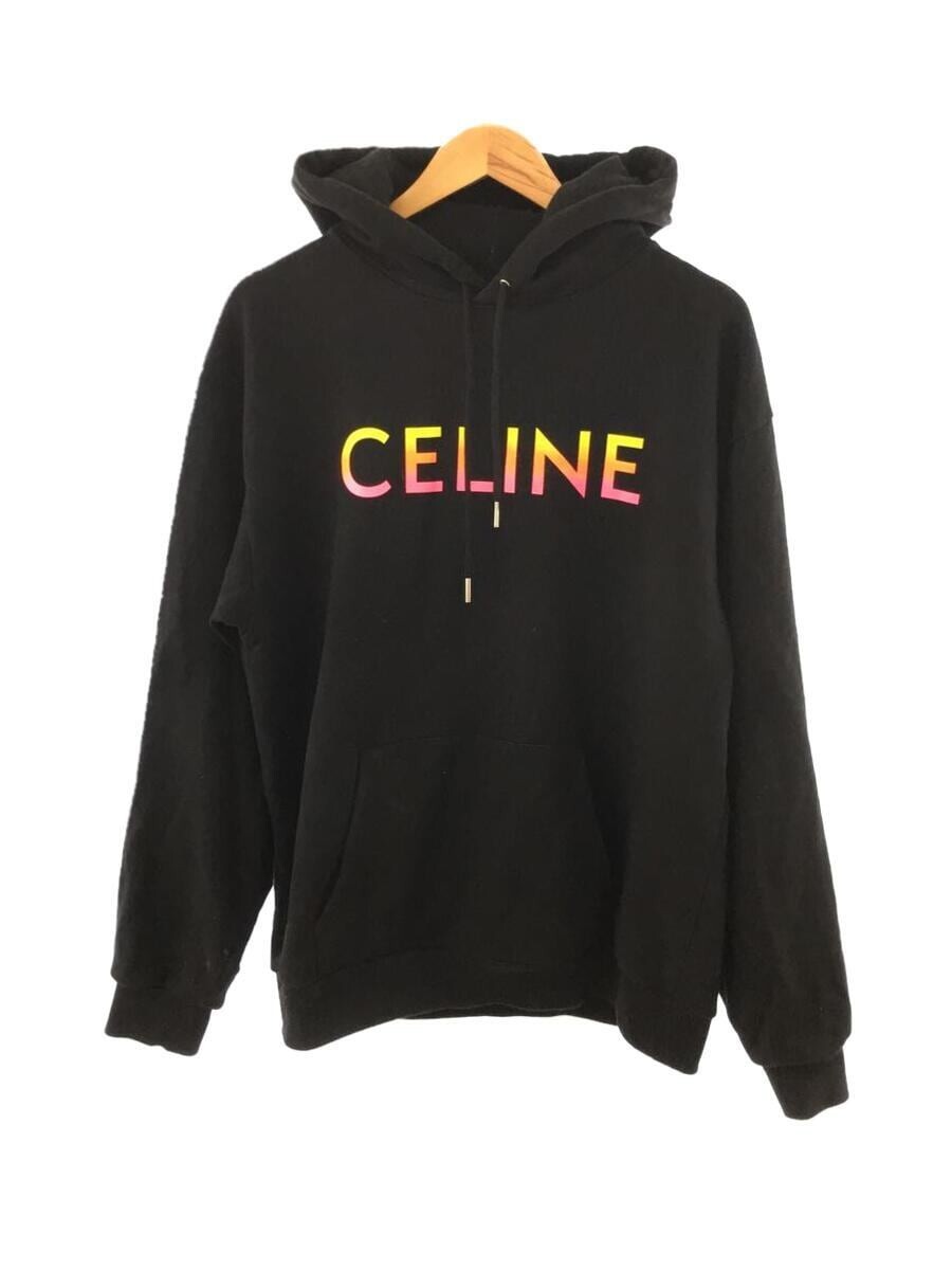 CELINE Gradient Logo Loose Hoodie 2Y753670Q Black Size