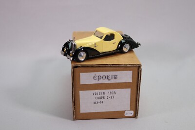 LG1773 EPOKIT 58 1/43 Kit résine monté Voiture Voisin coupé C-27 1935 noir jaune