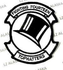 US NAVY F-14 TOMCAT FIGHTER SQUADRON VF-14 TOPHATTERS PATCH N7