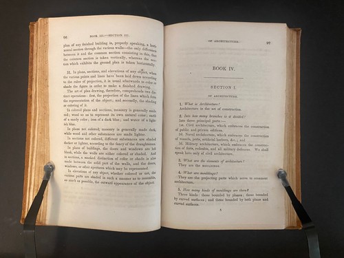 Practical Geometry with Drawing & Mensuration, Charles Davies - 1848 - HC Book - Picture 9 of 12