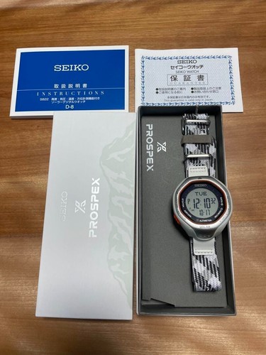 Seiko, Alpinist, solar, digital, watch white, S822-00A0