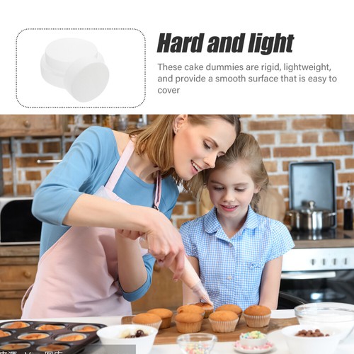 3 Pcs Dummy Cake Rounds Cake Dummy Decorating Bakery Foams Cake - Picture 11 of 12
