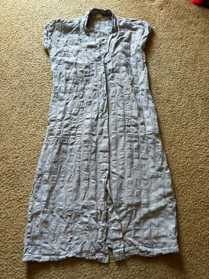 POETRY LINEN LAGENLOOK Gingham Dress Size (B92)