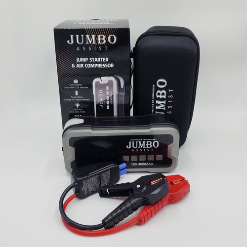 Jump Starter Air Compressor built-in 12V Powerful 4000A Powerbank JUMBO ASSIST - Picture 7 of 20