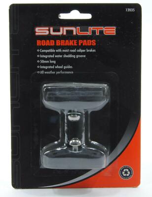 Sunlite Road Caliper Brake Pads Shoes 50mm Sunlite Road Caliper Brake Pads Shoes 50mm
