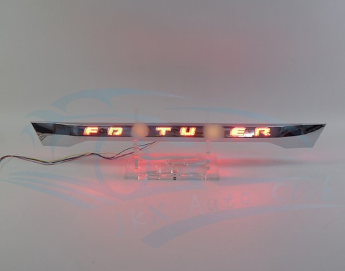 LED Chrome Rear Trunk Tail Light Tailgate Strip u For Toyota Fortuner 2012-2015 - Picture 7 of 11