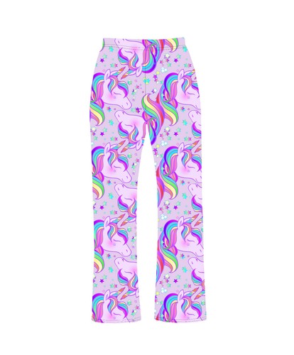 Women's Cute Rainbow Multi Unicorn Stars Pyjamas Pant Nightwear Sleepwear - Picture 2 of 3