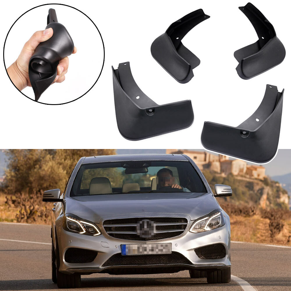 4 Mud Flaps Splash Guard Fender Car Mudguard for Mercedes-Benz E-Class AMG Line