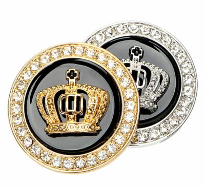 3D Sticker Krone Queen Strass silber gold Emblem Aufkleber PKW KFZ Auto Chrom