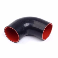 3 inch 90 Degree Elbow Silicone Hose Pipe Intercooler Coupler Turbo Black Red