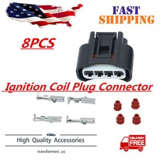 Replacement 8PCS For 2008 Toyota Prius 90980-11885 Ignition Coil Plug Connector