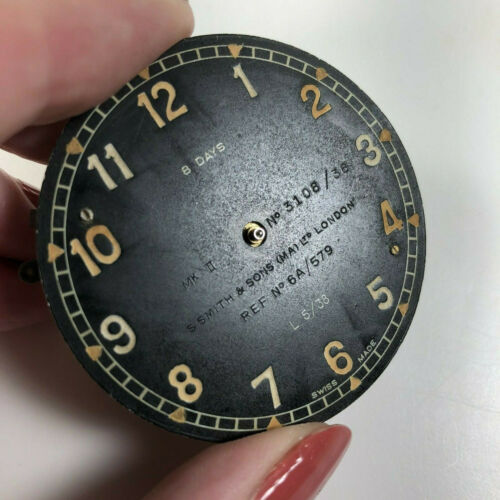 1938 S Smith & Sons Spitfire Clock Movement 8 Day MKII 3108/38 6A/579 WWII - Picture 2 of 9