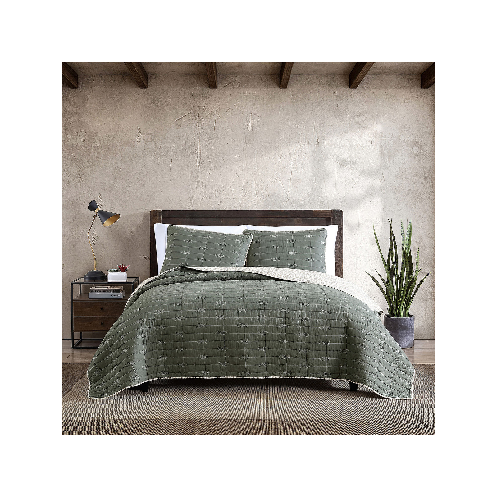 Eddie Bauer USHSA91145075 Troutdale Quilt Set Green King eBay