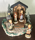Hummel Goebel "Little Music Makers" Scape + 4 Mini Figurines~1995