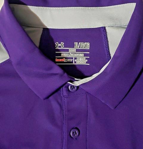 Under Armour Loose WS Purple Polo Shirt XL - Picture 2 of 2