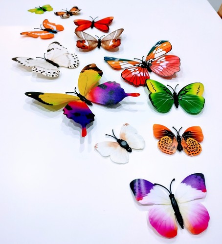 Fashion Mix 12 pz adesivi da parete decalcomania farfalla MAG 3D fai da te arredamento artistico stanza A - Foto 12 di 18