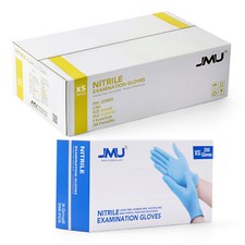 2000pcs Nitrile Blue Disposable Exam Cleaning Gloves Powder Latex Free 3.5Mil XS