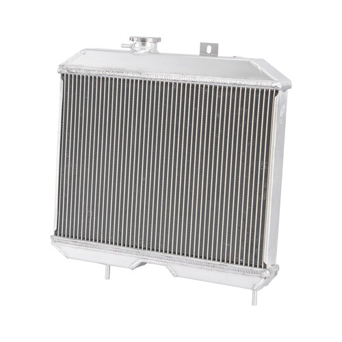 4 Row Aluminum Radiator For 1941-1952 Jeep Willys CJ2 CJ-2A CJ3 M38 Ford GPW - Picture 2 of 6