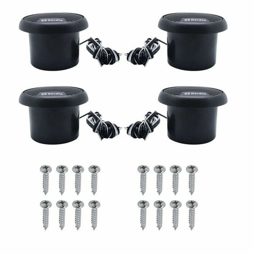Herdio 4PCS 3" Black Boat Speakers Marine Hot tub Speaker Motorcycle Audio USA - Imagen 7 de 7
