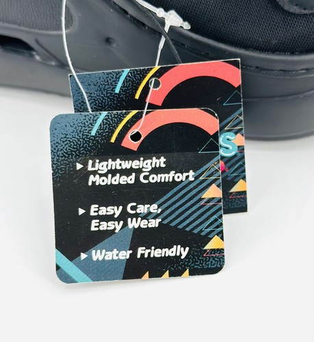 Skechers Foamies Clogs Boy’s Size 8 Slip On Shoe Black Faux Fur Lined NEW - Picture 8 of 11