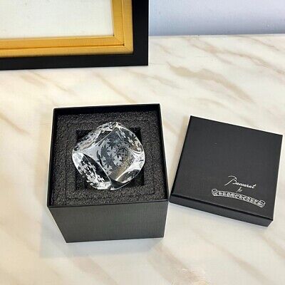 Baccarat x Chrome Hearts Dice Crystal Glass Cube RARE from Baccarat x Chrome Hearts Dice Crystal Glass Cube RARE from