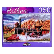 Artbox Full Steam Ahead by Marcello Corti Jigsaw Puzzle by Cra Z Art 350 Pieces