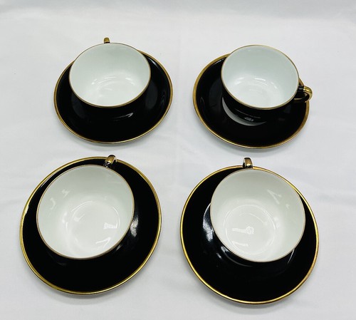 Karlskrona Edward Hald Art Deco Tea Set 1920’s Chocolate Brown Gold - Picture 8 of 10