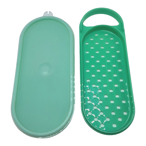 Vintage Tupperware Jadeite Cheese Grater Container Lid 3 Pieces - Picture 3 of 7