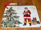 Williams Sonoma T’was The Night Before Christmas Cheese Plate / Board with Knife