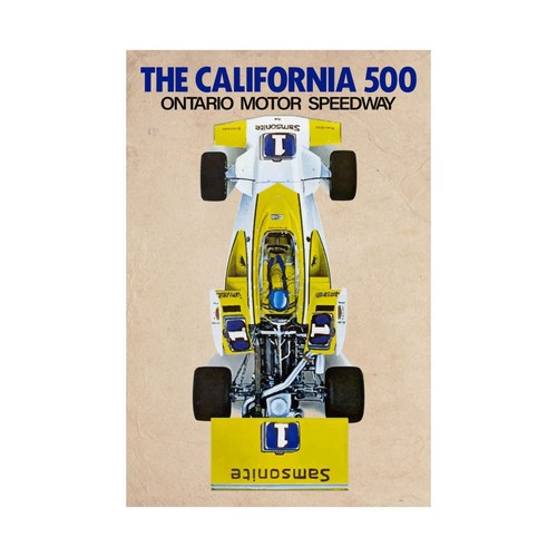 California 500 IndyCar Vintage Poster Ontario Motor Speedway Wandbild Kunstdruck Geschenk - Bild 4 von 22