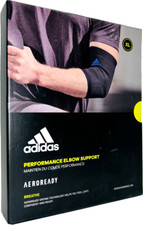 adidas Performance Elbow Aeroready Sports Support Dry-Tec Non-Slip Black Blue XL