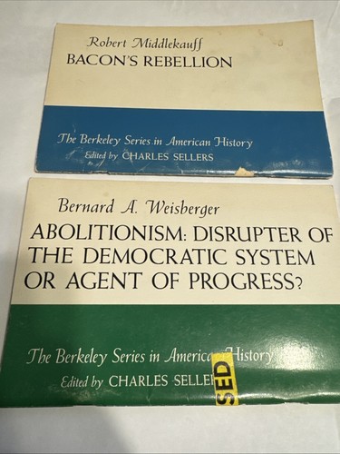 Lot of 4 Berkeley Series American History Books. War w/Mexico, Bacon's Rebellion - Foto 2 di 7