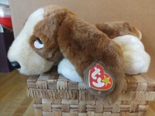 Ty Beanie Buddy Tracker the Basset Hound Dog 1998 Plush Toy 14" MWMTs