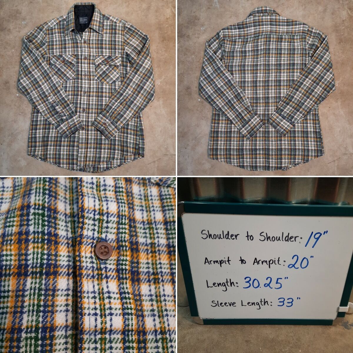 Vintage JC Penney Men's Medium Tall Multicolor Plaid Long Vintage JC Penney Men's Medium Tall Multicolor Plaid Long