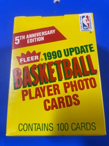 Brandneu Factory Sealed 1990 Fleer NBA BASKETBALL Update Set 100 Karten - Bild 1 von 6