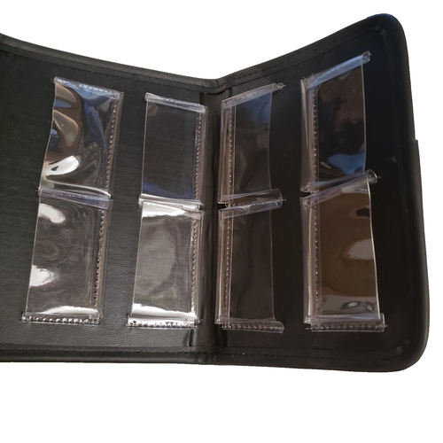 Get Into The Game Travel Black Leather 8 Game Boy Advance Carry Case - Picture 2 of 7
