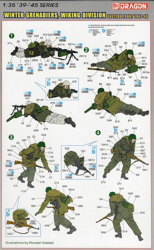 Dragon 1/35 6372 WWII German Winter Grenadiers WIKING DIVISION (Eastern Front) - Picture 2 of 2