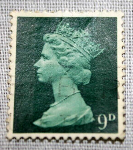 1968 Great Britain Postage Stamp Machin Queen Elizabeth II 9d : Used
