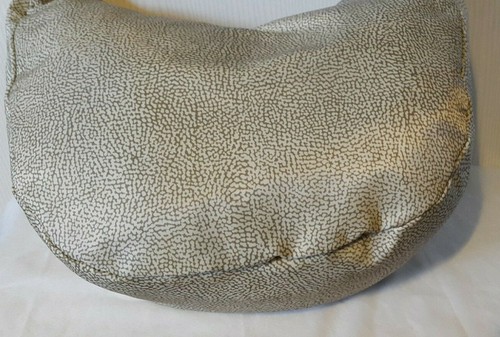 BORBONESE LUNA BAG MEDIUM SCHULTERTASCHE AUS NYLON JET OP CREME 263017 - Bild 7 von 11
