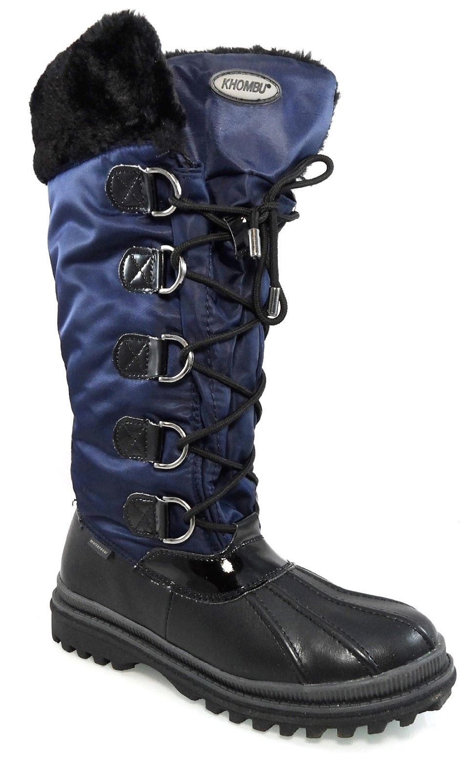 NIB KHOMBU BIRCH HIGH 2 WATERPROOF FUR INSULATED DUCK TOE LACEUP BOOTS Womens 10 NIB KHOMBU BIRCH HIGH 2 WATERPROOF FUR INSULATED DUCK TOE LACEUP BOOTS Womens 10