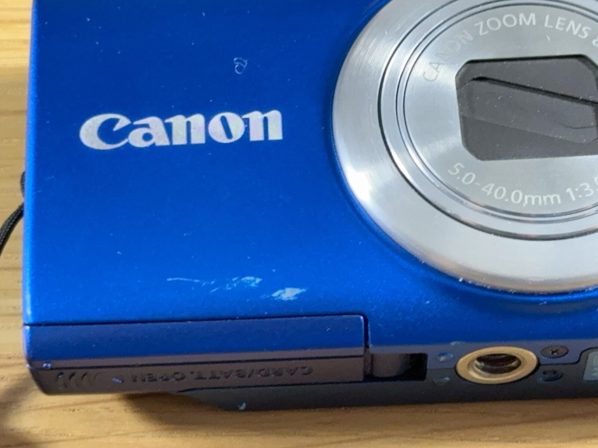Canon PowerShot A4000 IS 16MP 4x Digital Zoom Blue 95% NEW English